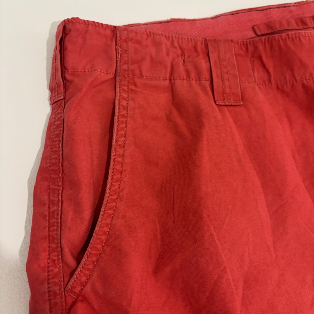 Polo Ralph Lauren Cargo Shorts Mens Size 36 Red Pockets Longer Inseam 10 inches - Picture 9 of 10